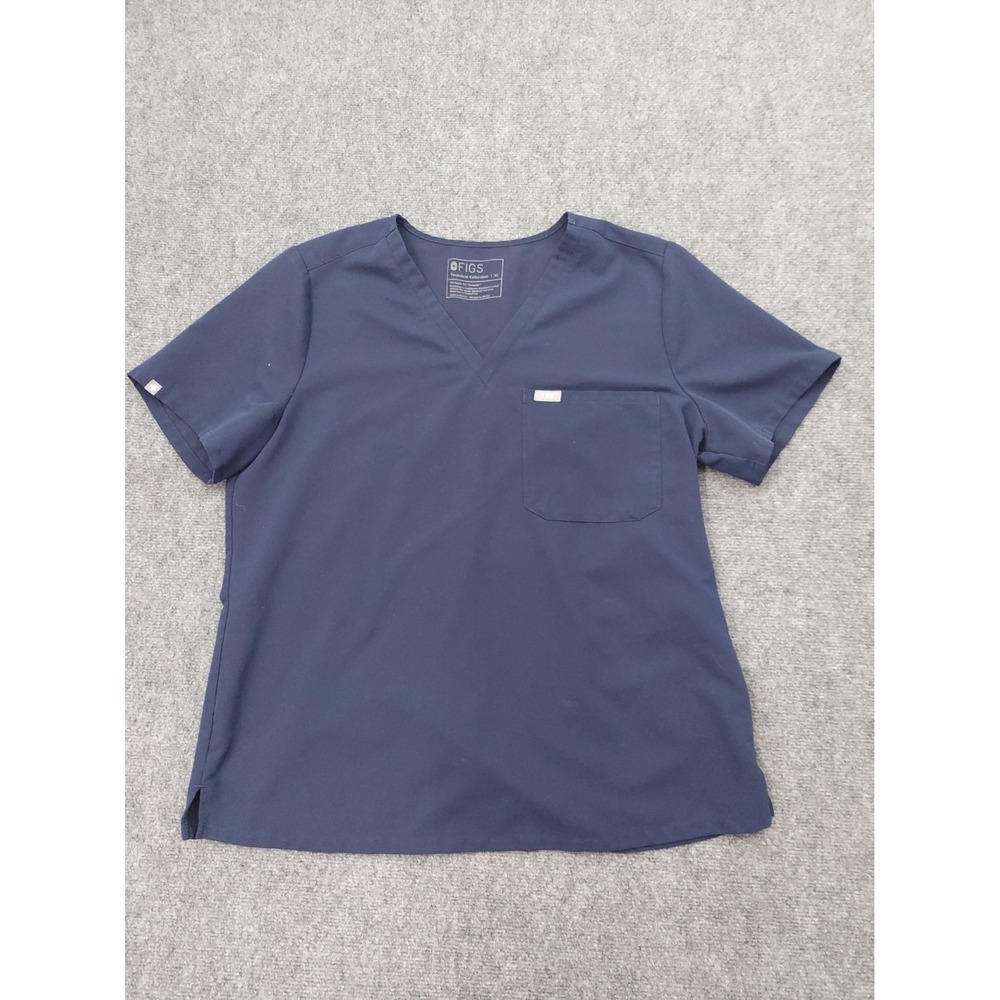 FIGS Scrub top Womens XL Blue Technical Collection Uniform Medical Nurse